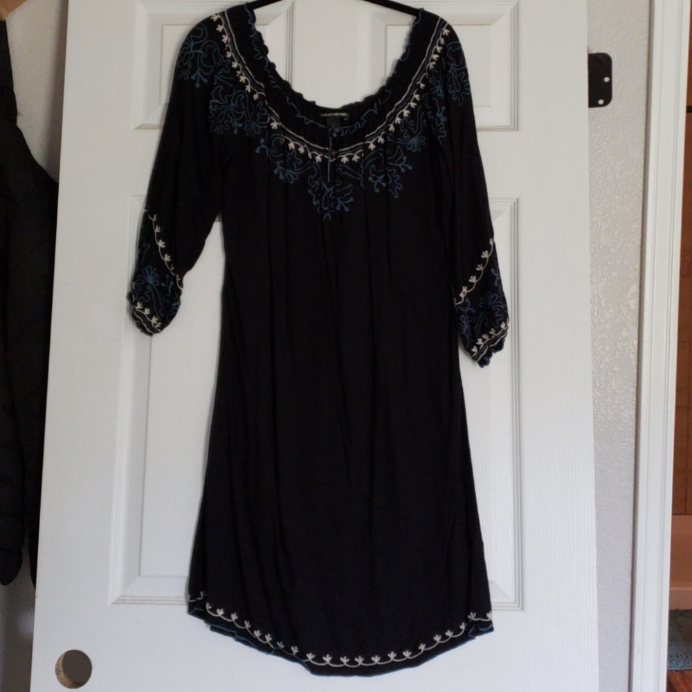 Lucky brand embroidered dress